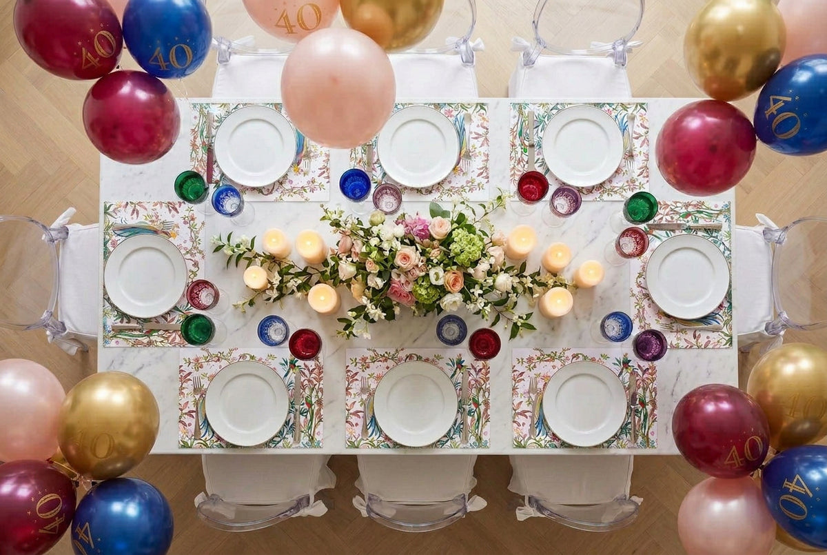 Prächtiges Tischset aus Papier, ein Set mit 24 Stück