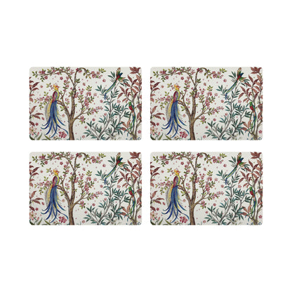 Resplendent Quesal White 17.5 Rectangle Pebble Placemat, Set Of 4 - nicolettemayer.com