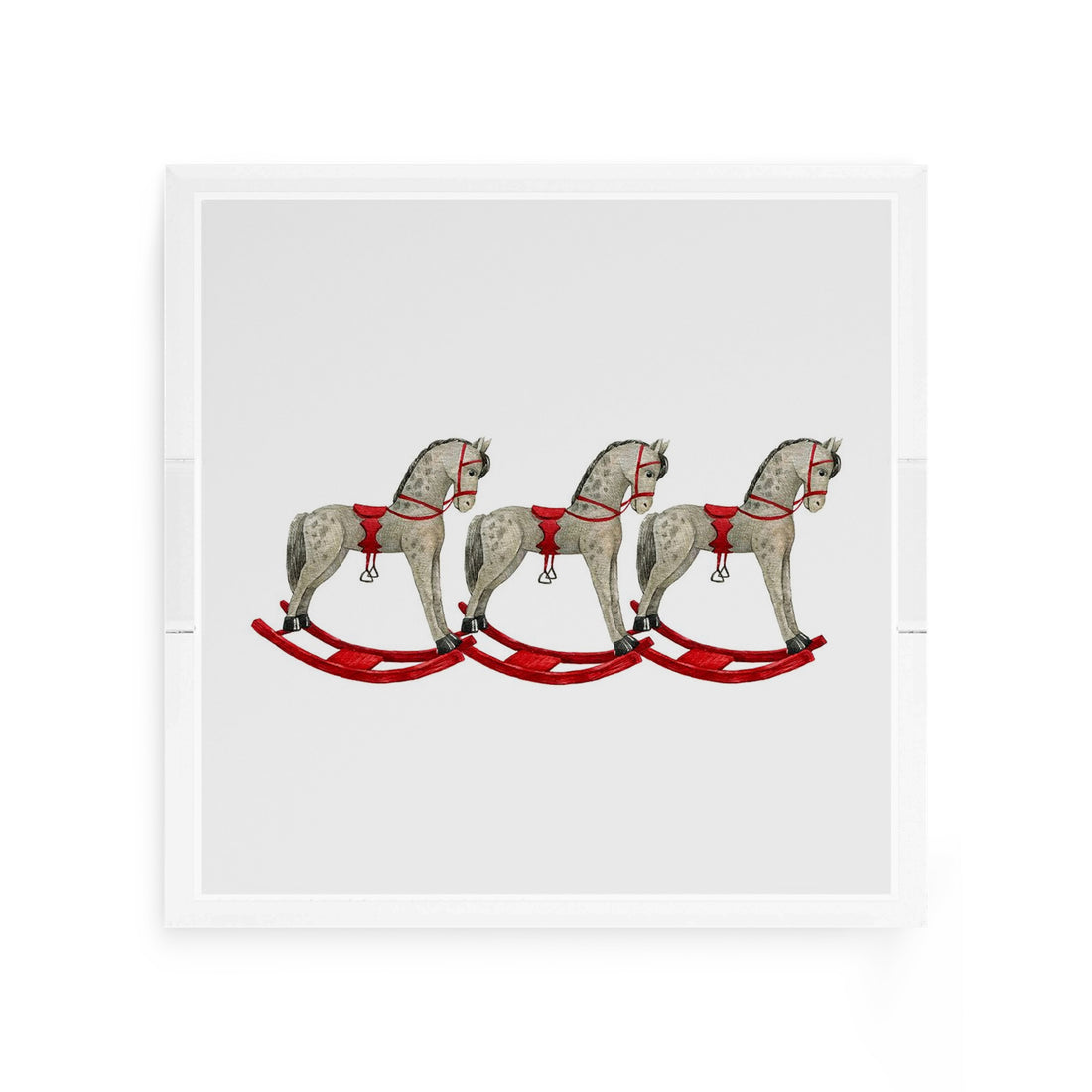 Rocking Horse 12X12 Acrylic Tray - nicolettemayer.com
