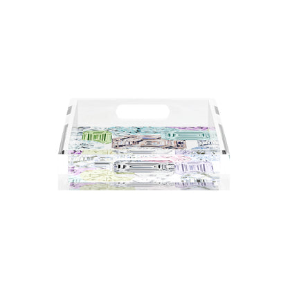 Rocks On White 12.5X7.75 Acrylic Tray - nicolettemayer.com
