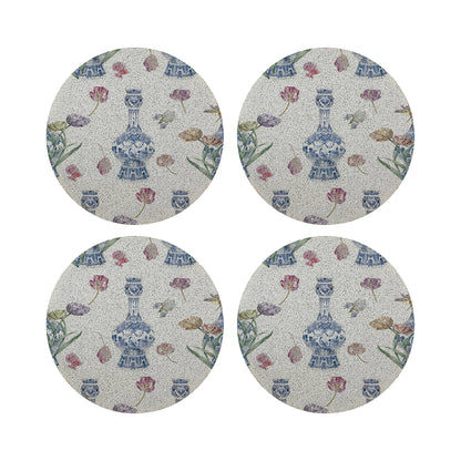Royal Delft Purissima Round Beaded Placemat Smooth