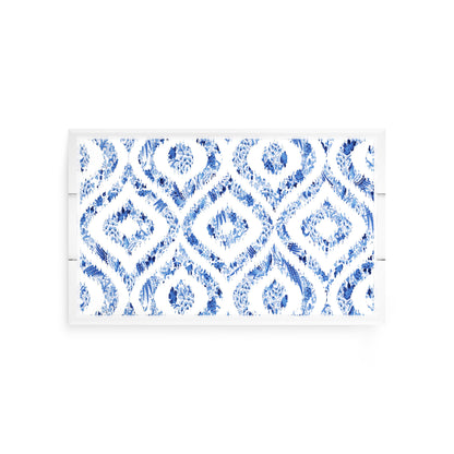 Royal Delft Ikat White Acrylic Decorative Tray, 12.5 x 7.75 in. by Nicolette Mayer 