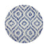 Royal Delft Ikat White 16" Round Pebble Placemats, Set of 4 - nicolettemayer.com