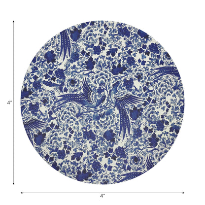 Royal Delft Inspiration White Vegan Leather Round Coasters