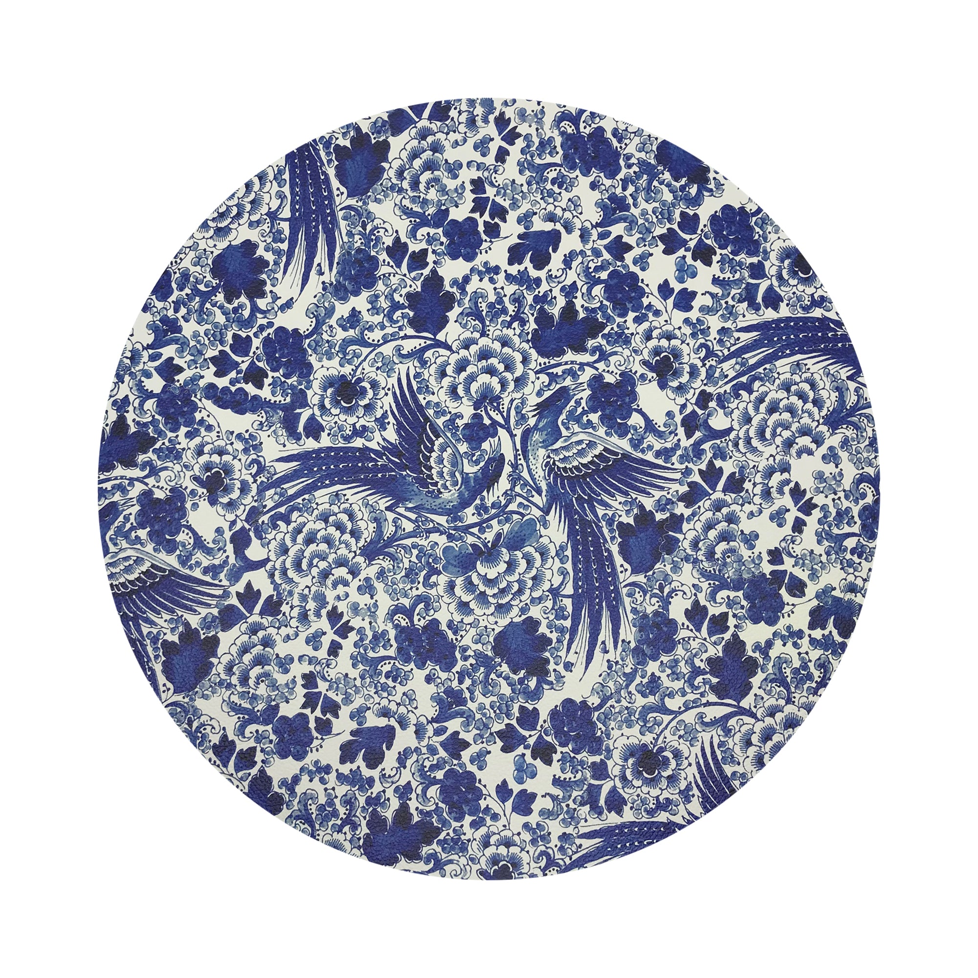 Royal Delft Inspiration White Vegan Leather Round Coasters