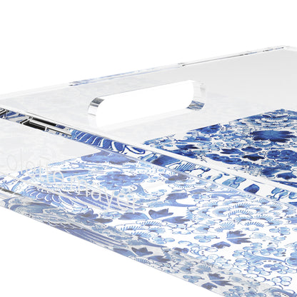 Royal Delft Inspiration 17X10.5 Acrylic Tray - nicolettemayer.com
