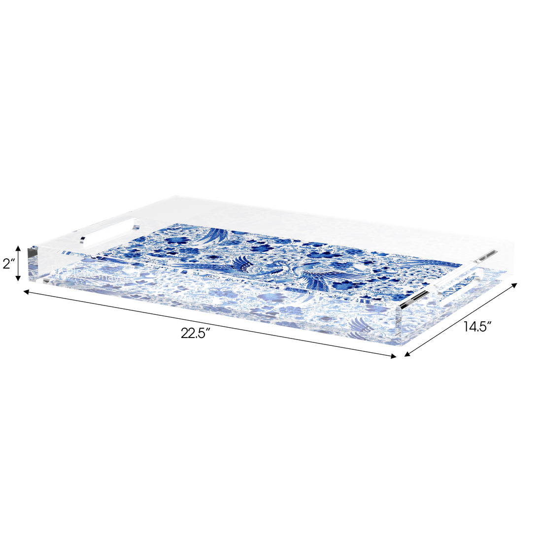 Royal Delft Inspiration 22.5X14.5 Acrylic Tray - nicolettemayer.com
