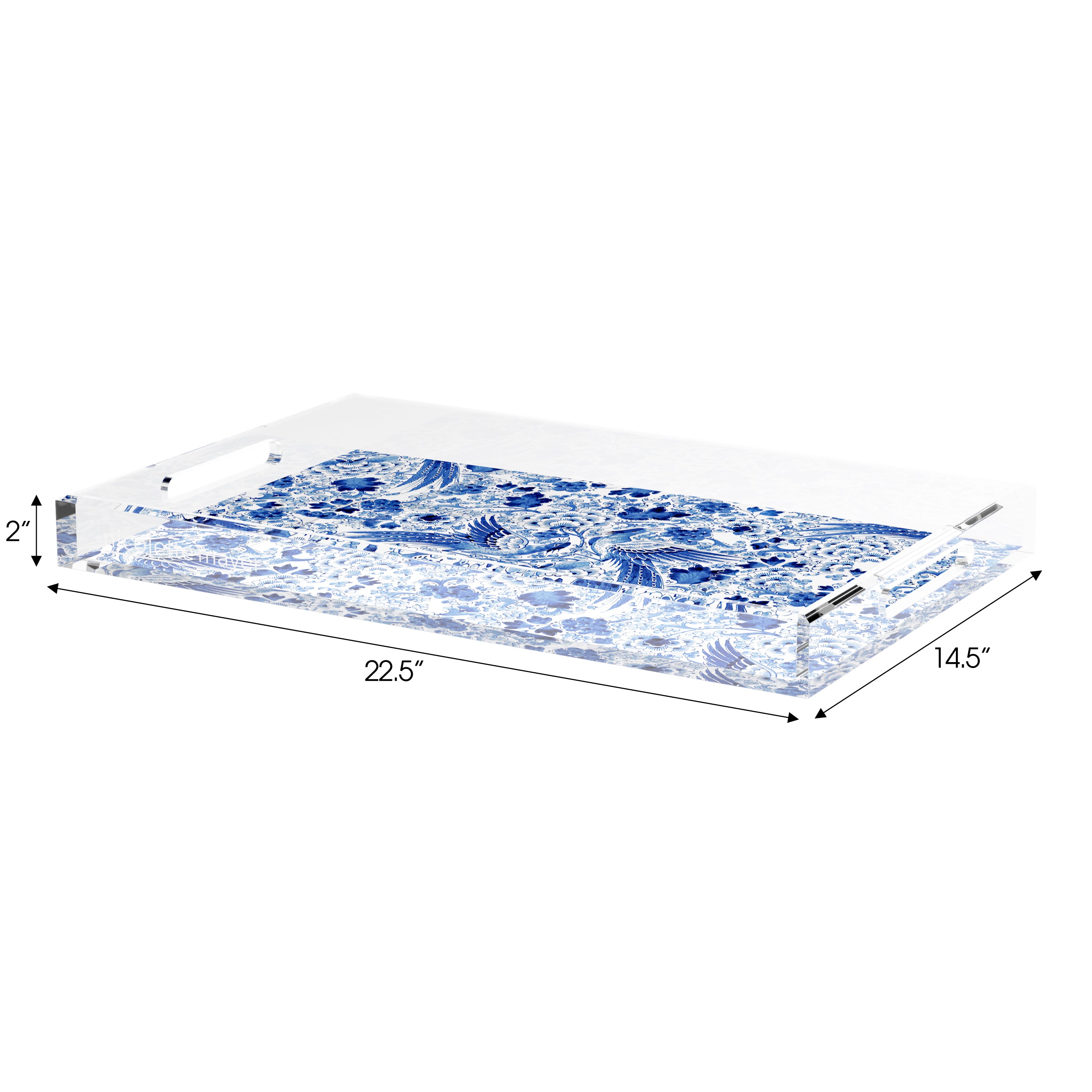 Royal Delft Inspiration 22.5X14.5 Acrylic Tray - nicolettemayer.com
