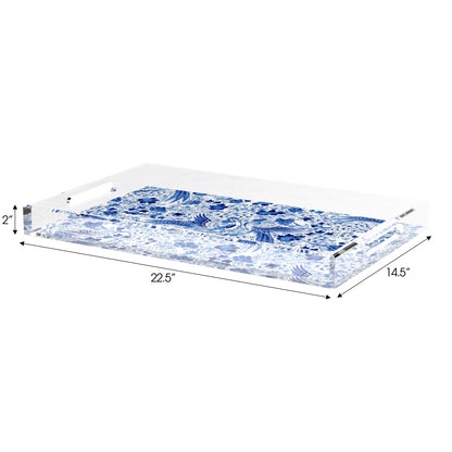 Royal Delft Inspiration 22.5X14.5 Acrylic Tray - nicolettemayer.com
