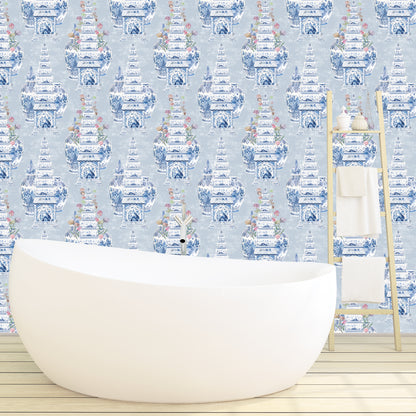 Papier peint en toile de ramie gris tulipe Masterpieces, au mètre