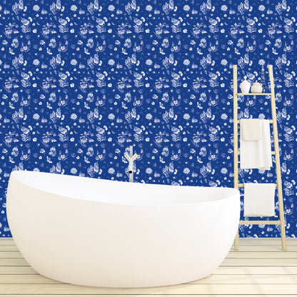 Masters Blue Non-Woven Wallpaper