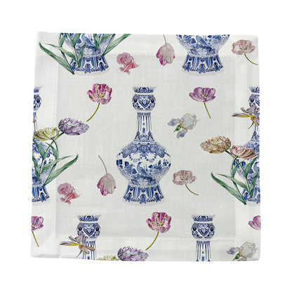 Royal Delft Purissima Cotton Sateen Cocktail Napkins