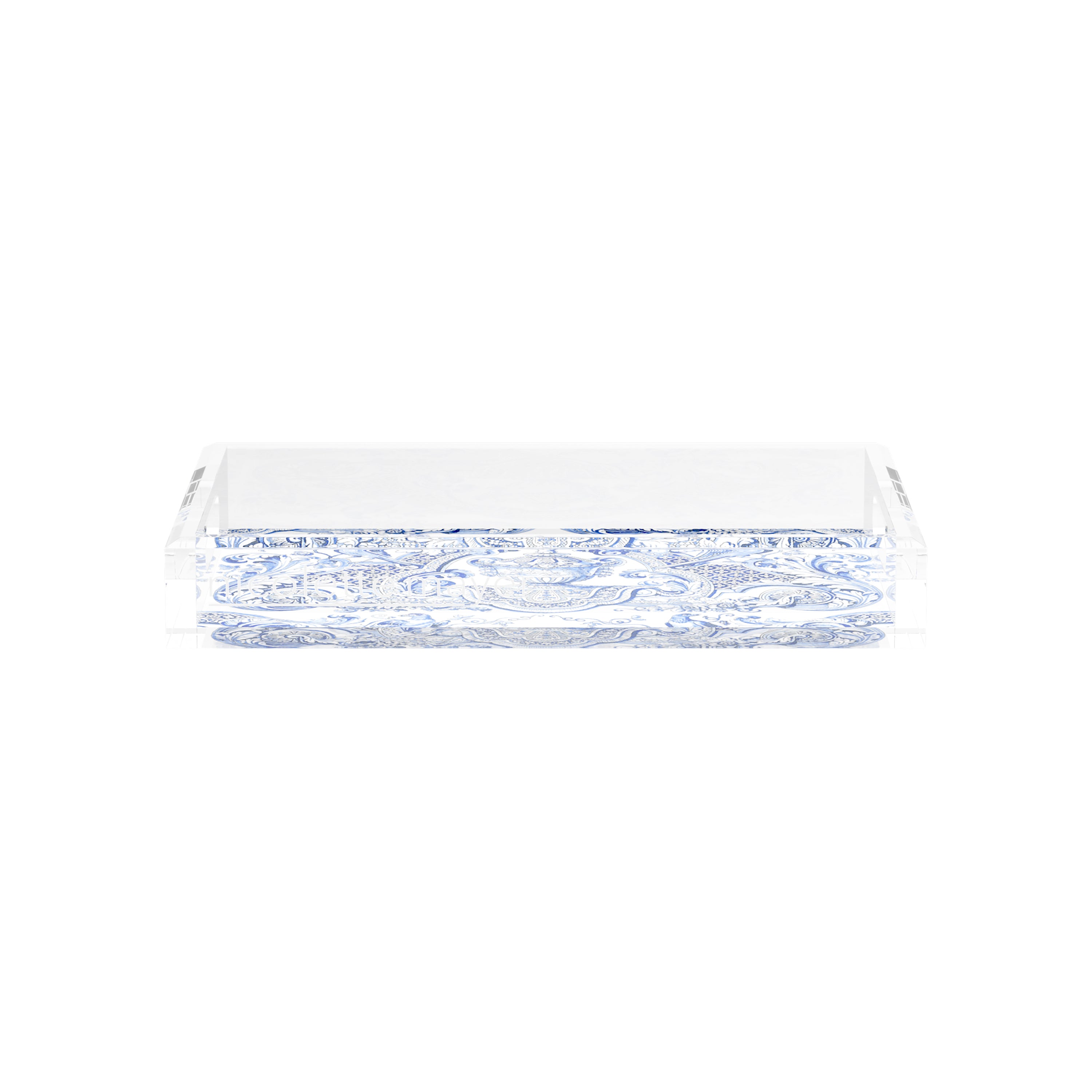 Royal Delft William Mary Blue 12.5X7.75 Acrylic Tray - nicolettemayer.com
