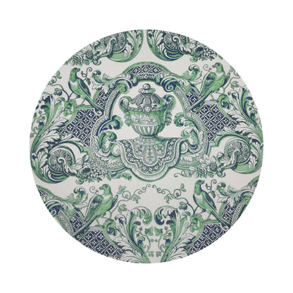 ROYAL DELFT WILLIAM AND MARY BLUE 16&quot; Round Pebble Placemats, Set of 4 - nicolettemayer.com
