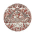 ROYAL DELFT WILLIAM AND MARY RED 16" Round Pebble Placemats, Set of 4 - nicolettemayer.com
