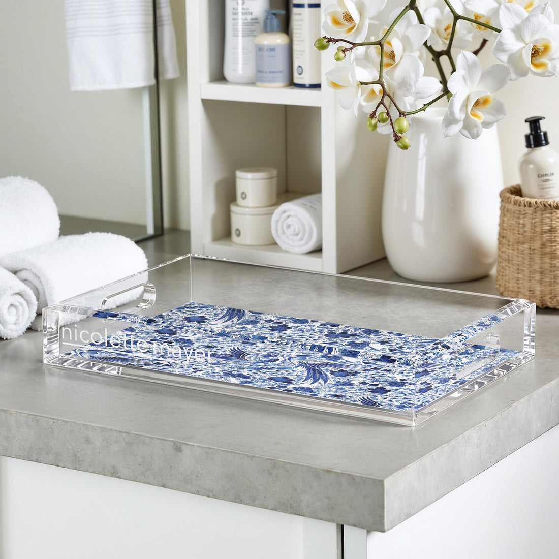 Royal Delft Inspiration 12.5X7.75 Acrylic Tray - nicolettemayer.com
