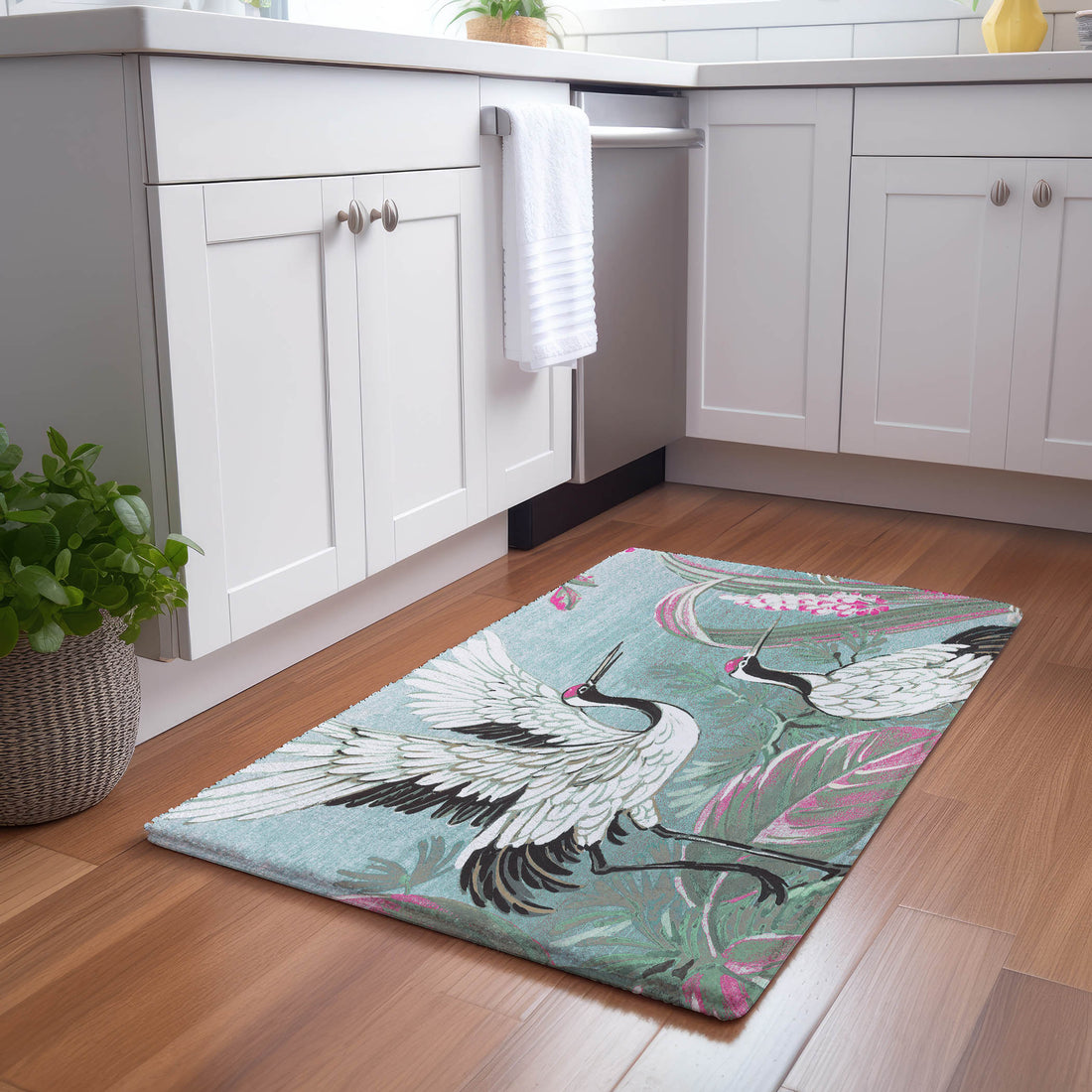 Summer Palace Pinotti Microfiber Rectangle Washable Rug