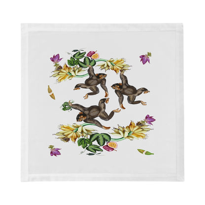 Swinging Monkeys Cotton Sateen Dinner Napkins - nicolettemayer.com