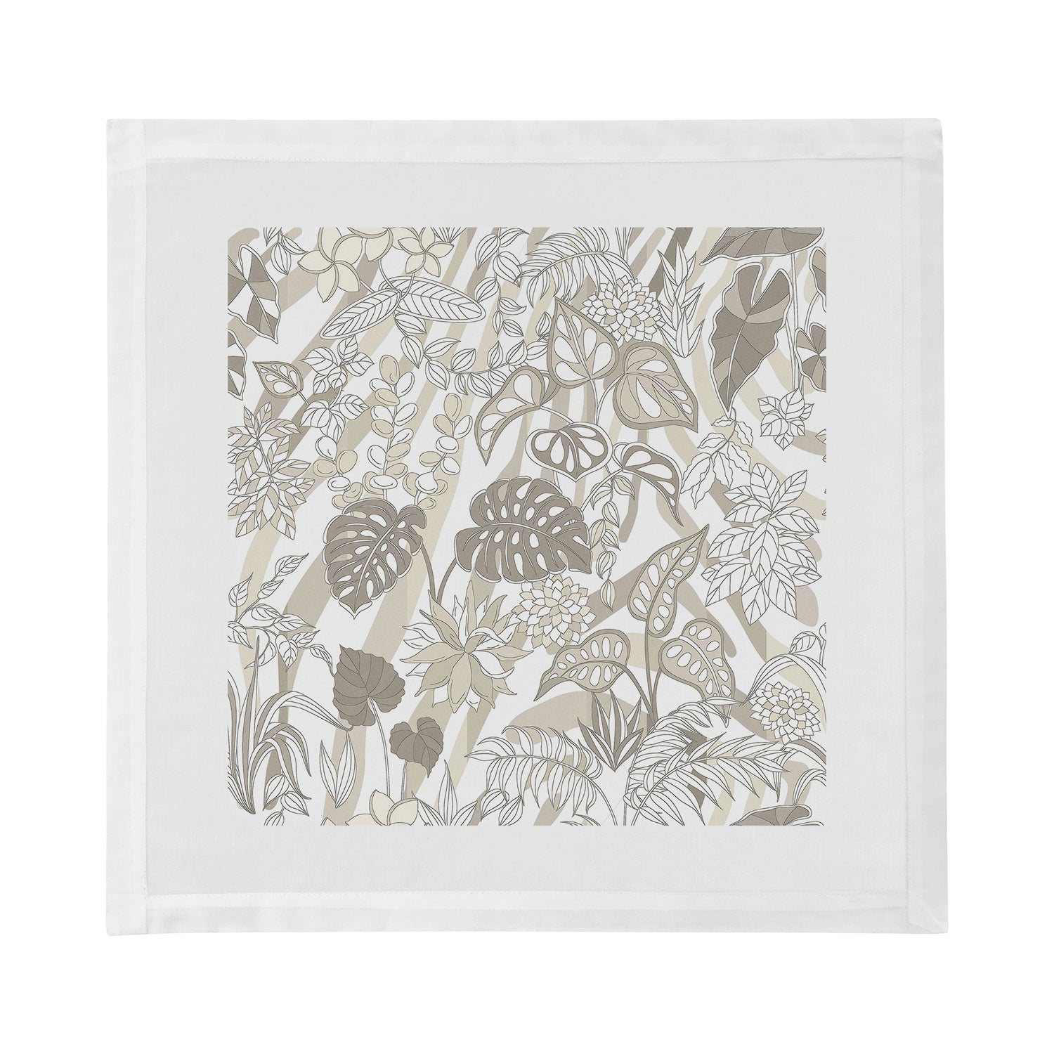 Sabi Jungle Neutral 22"X22" Hohlsaum-Servietten, 4er-Set