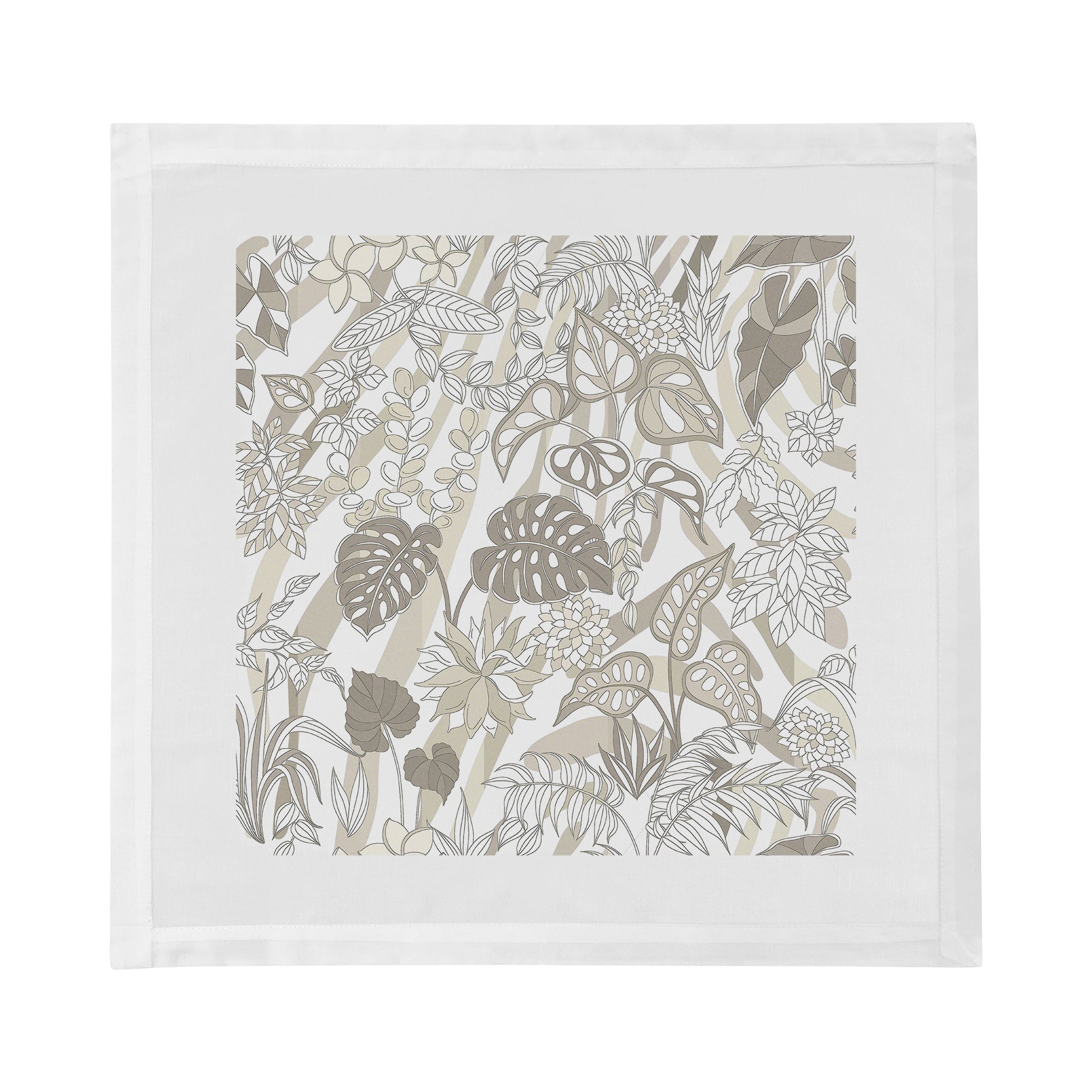 Sabi Jungle Neutral 22"X22" Hohlsaum-Servietten, 4er-Set