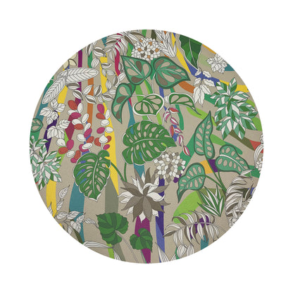 Sabi Jungle Beige 16&quot; Round Pebble Placemats, Set of 4 - nicolettemayer.com
