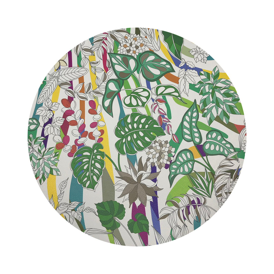 Sabi Jungle Natural 16&quot; Pebble Placemat, Set Of 4 - nicolettemayer.com