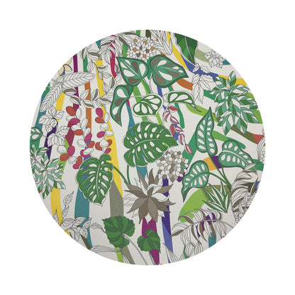 Sabi Jungle Natural 16&quot; Round Pebble Placemats, Set of 4 - nicolettemayer.com
