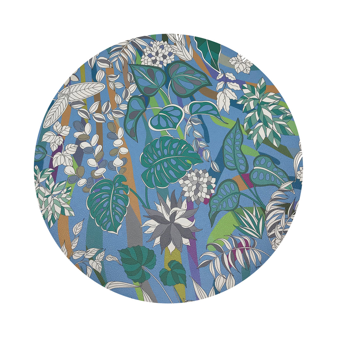Sabi Jungle Savuti 16&quot; Pebble Placemat, Set Of 4 - nicolettemayer.com