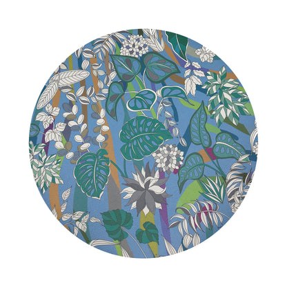 Sabi Jungle Savuti 16&quot; Round Pebble Placemats, Set of 4 - nicolettemayer.com
