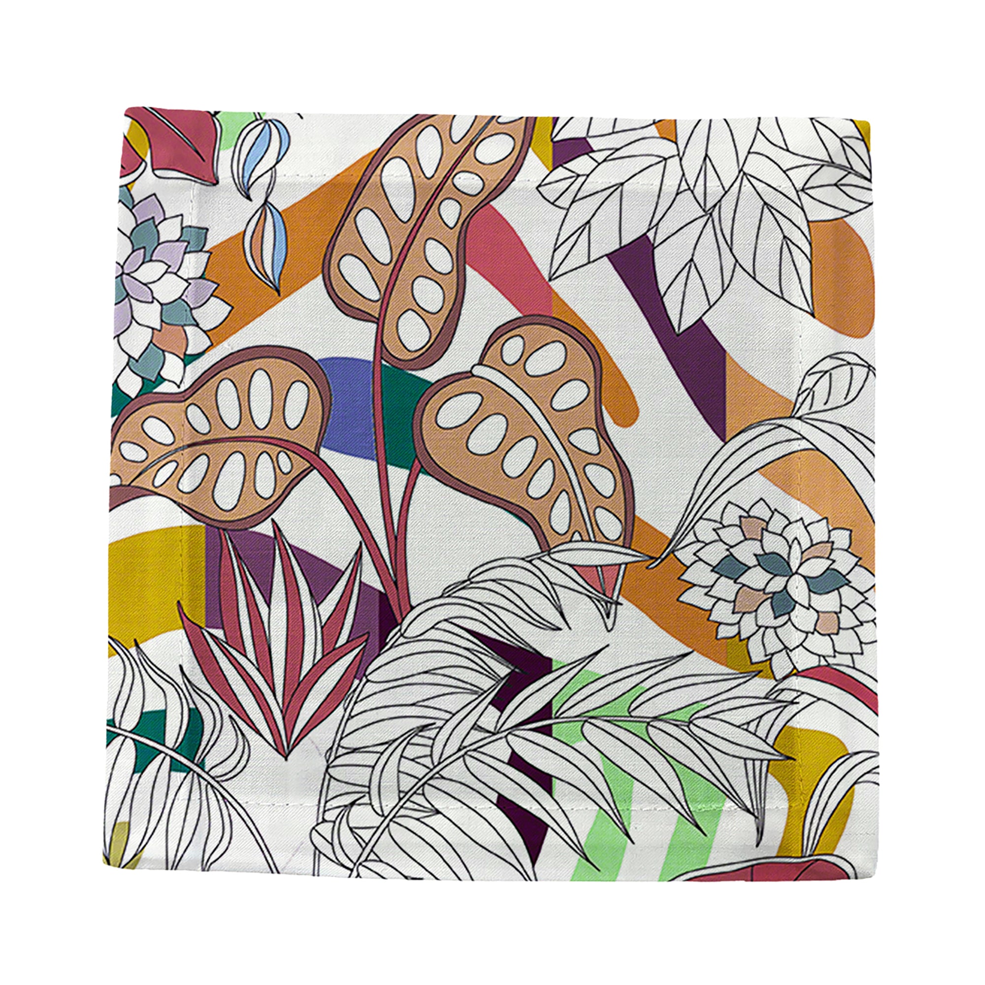 Sabi Jungle Cherry Cotton Sateen Cocktail Napkins