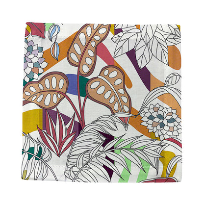 Sabi Jungle Cherry Cotton Sateen Cocktail Napkins