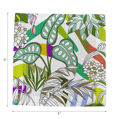 Sabi Jungle Natural Cotton Sateen Cocktail Napkins