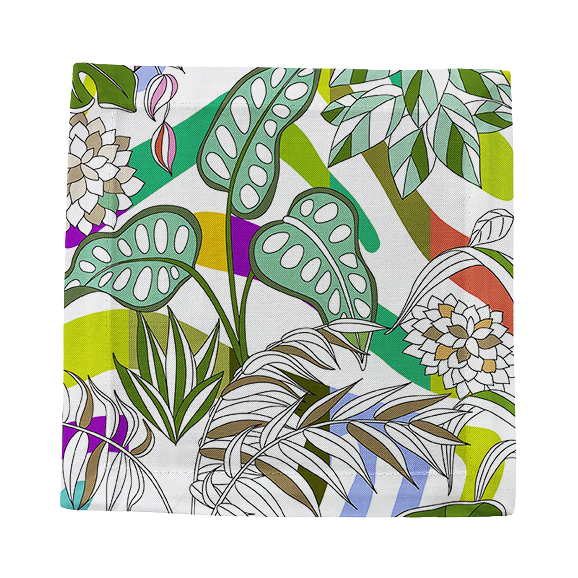 Sabi Jungle Natural Cotton Sateen Cocktail Napkins
