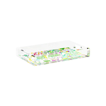 Sabi Jungle Natural 12.5X7.75 Acrylic Tray - nicolettemayer.com
