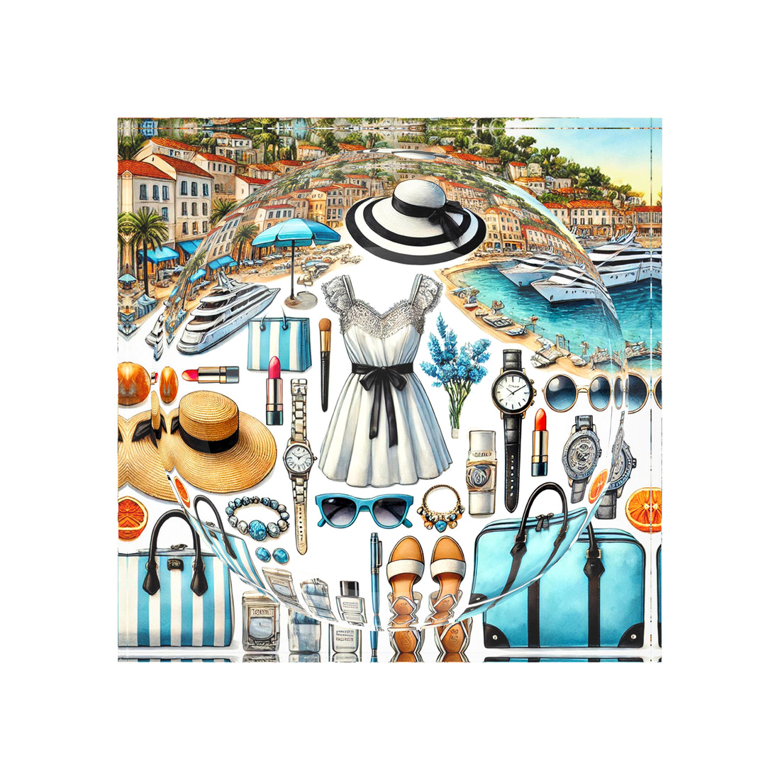 San Tropez Chic Acrylic Candy Catchall Dish
