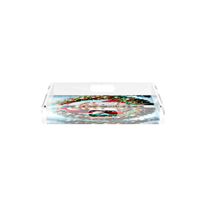 Santa Claus 12X12 Acrylic Tray - nicolettemayer.com