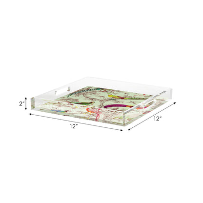 Sauvage Meadow Acrylic Decorative Tray, 12 x 12 in. by Nicolette Mayer 