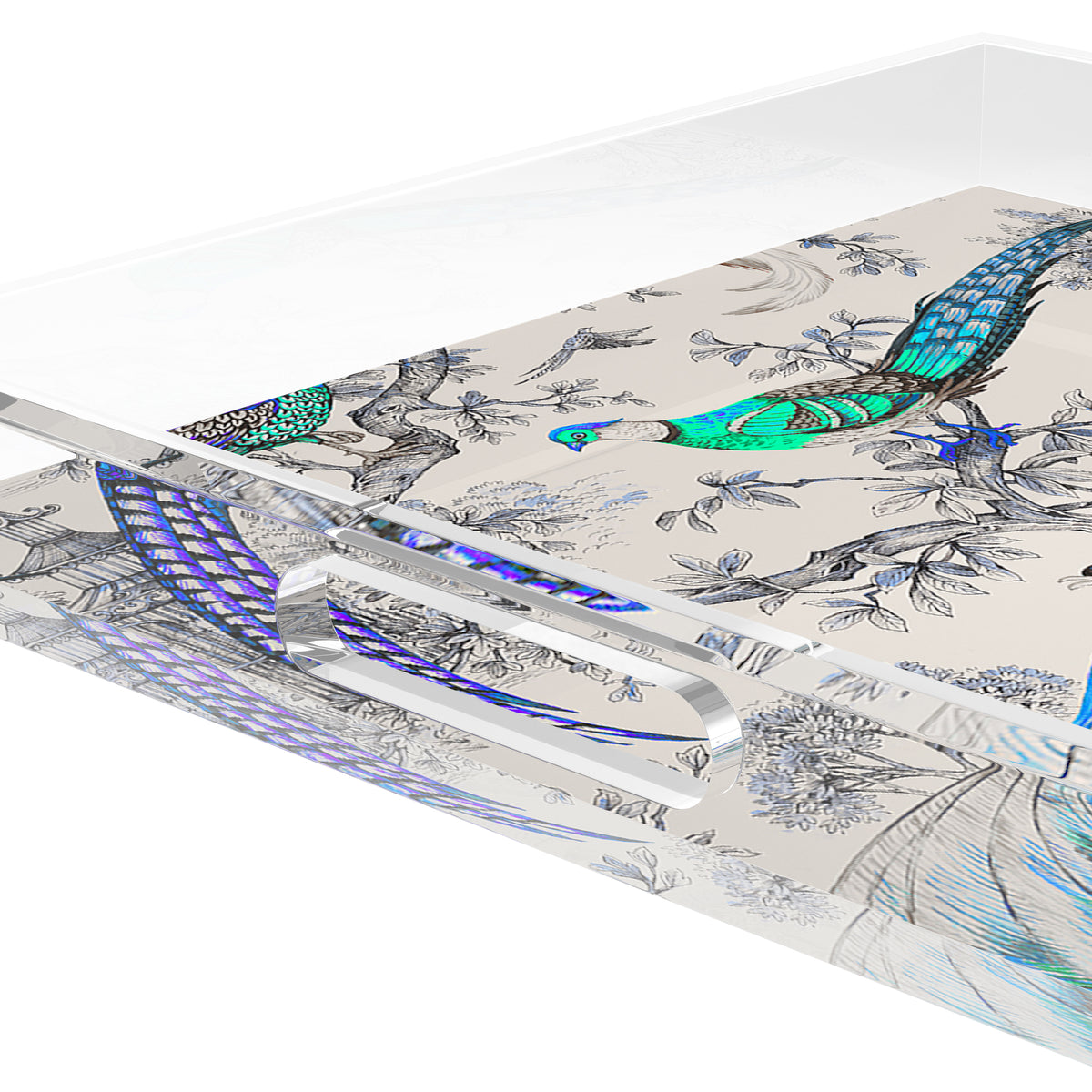 Sauvage Calme Acrylic Decorative Tray, 12 x 12 in. by Nicolette Mayer 