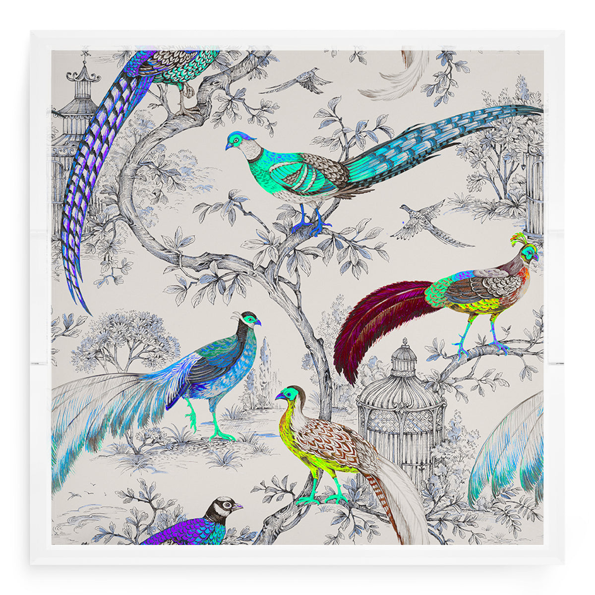 Sauvage Calme Acrylic Decorative Tray, 18 x 18 in. by Nicolette Mayer 