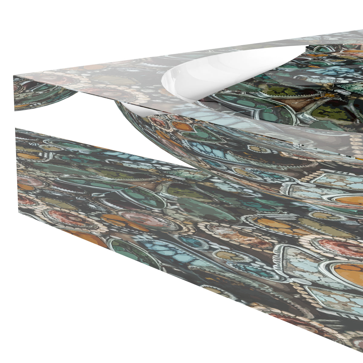 Sediment Rocks Acrylic Candy Catchall Dish