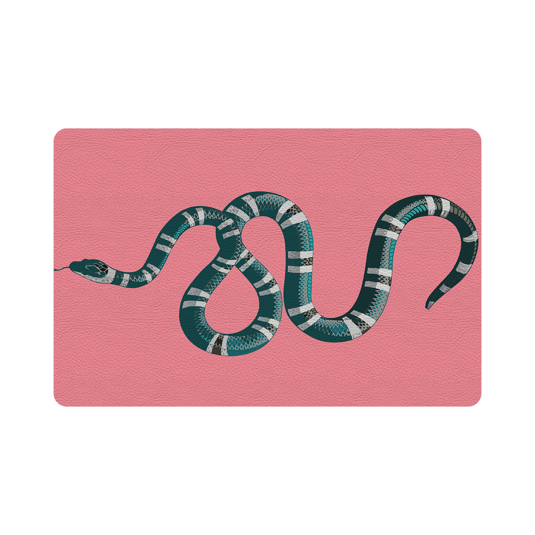 Serpent Pink Rectangle Placemats Set of 4 - nicolettemayer.com