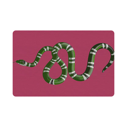 Serpent Raspberry Rectangle Pebble, Set of 4 - nicolettemayer.com