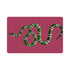 Serpent Raspberry Vegan Leather Rectangle Placemat - nicolettemayer.com