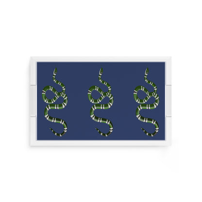 Serpent Blue 12.5X7.75 Acrylic Tray - nicolettemayer.com
