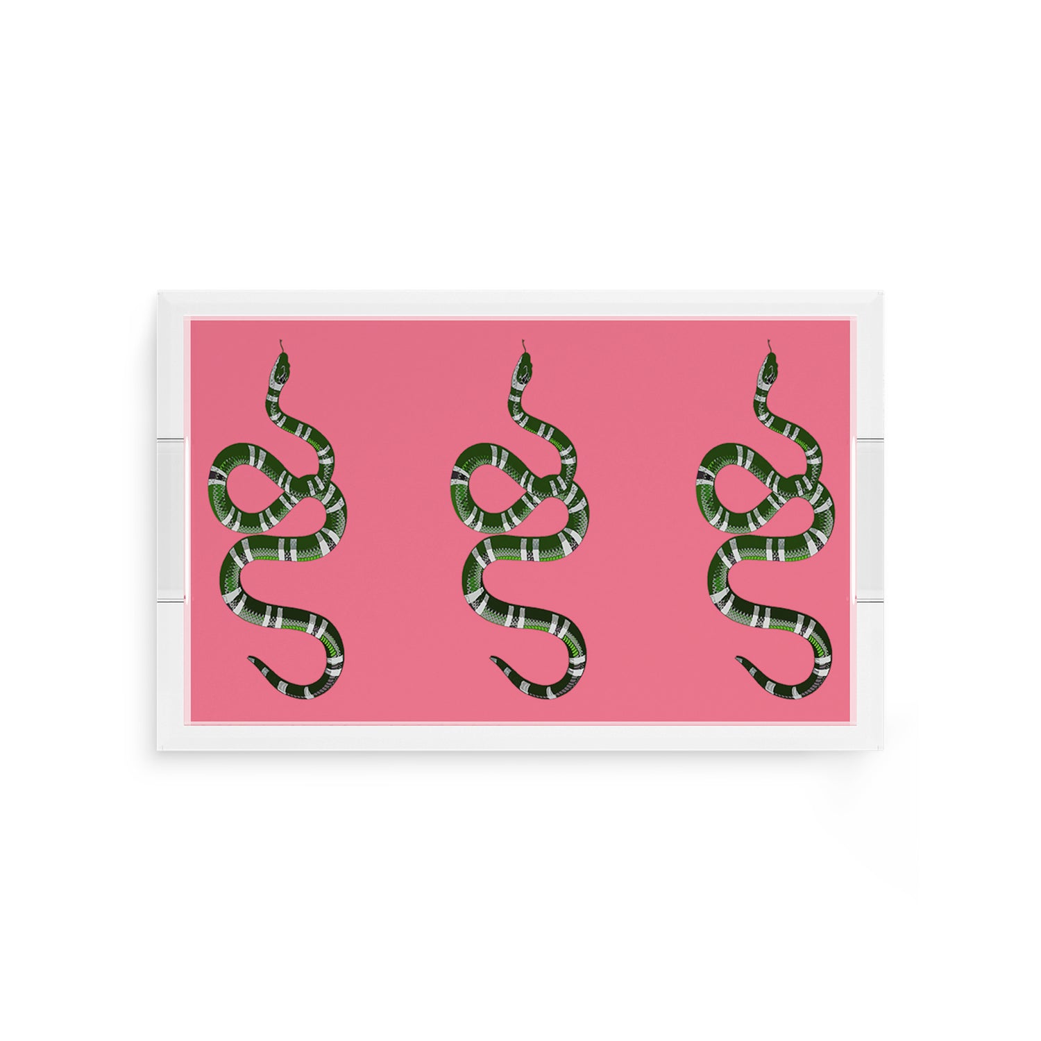 Serpent Pink 12.5X7.75 Acrylic Tray - nicolettemayer.com

