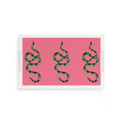 Serpent Pink 12.5X7.75 Acrylic Tray - nicolettemayer.com
