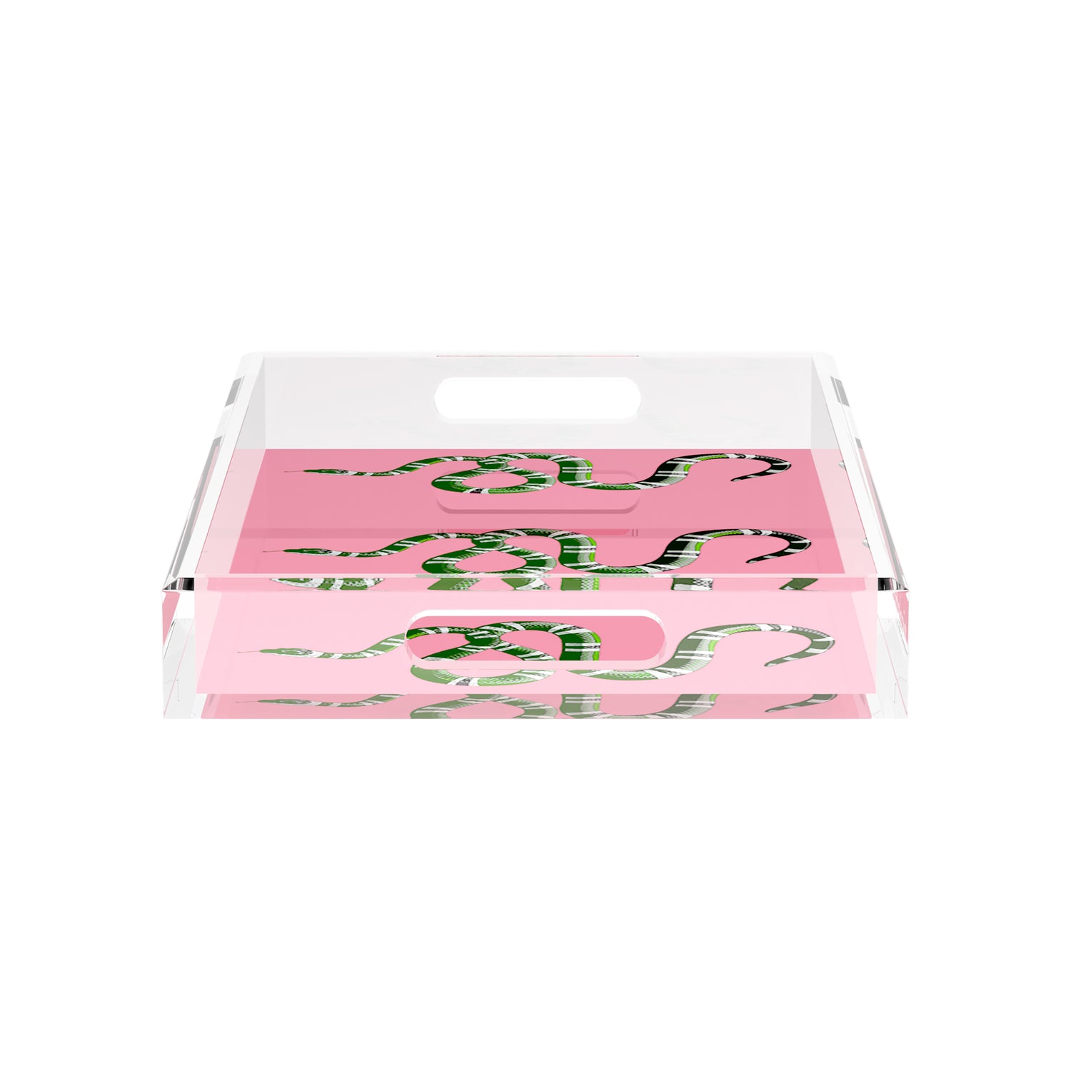 Serpent Pink 17X10.5 Acrylic Tray - nicolettemayer.com
