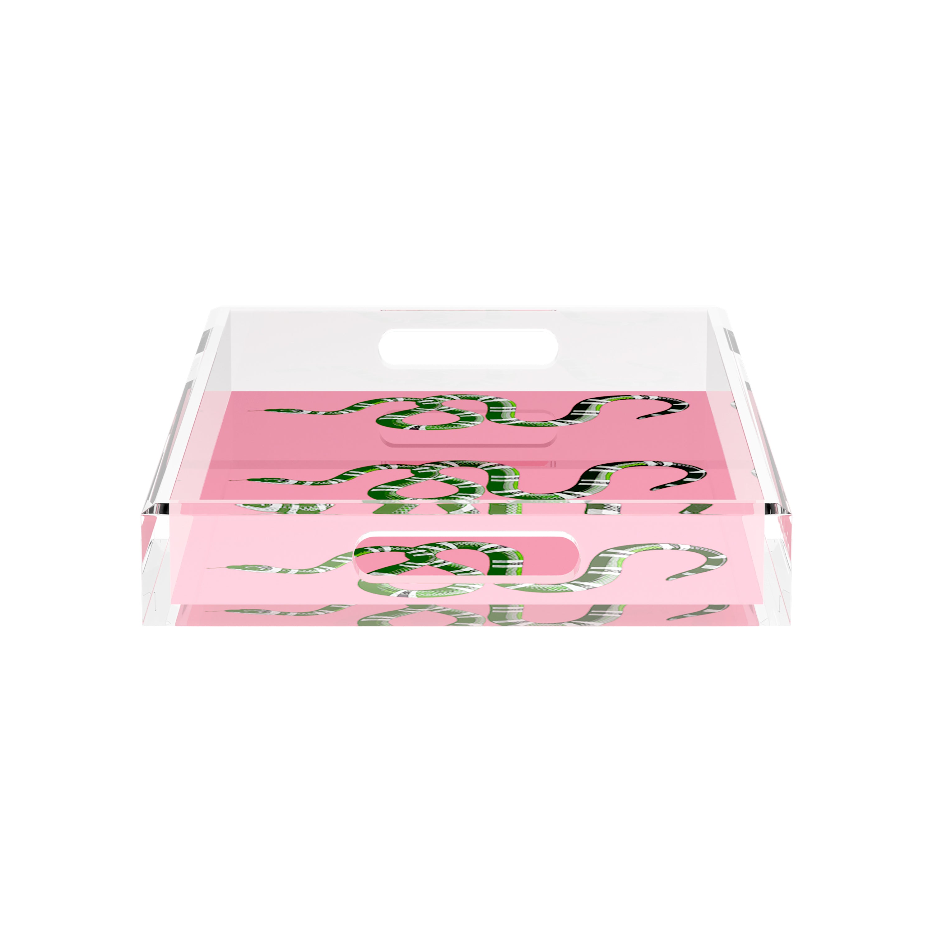 Serpent Pink 17X10.5 Acrylic Tray - nicolettemayer.com
