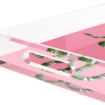 Serpent Pink 17X10.5 Acrylic Tray - nicolettemayer.com
