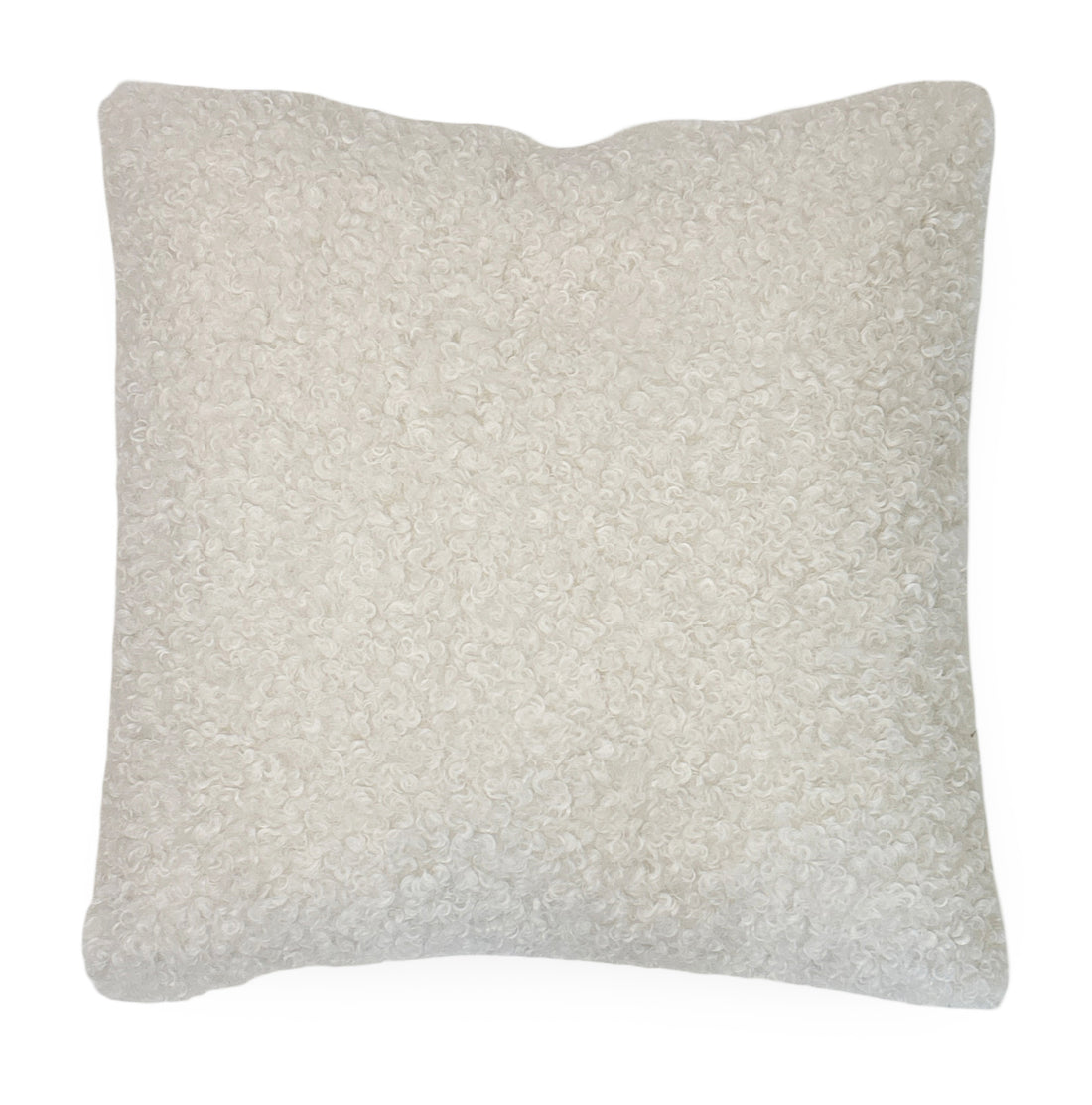 Sherpa White 22x22 Accent Pillow